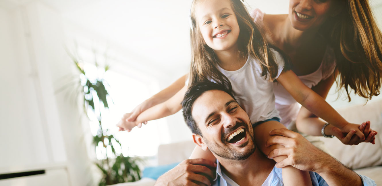 family playing